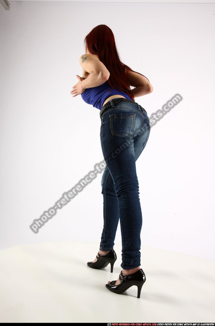 Woman Young Athletic White Neutral Standing poses Casual