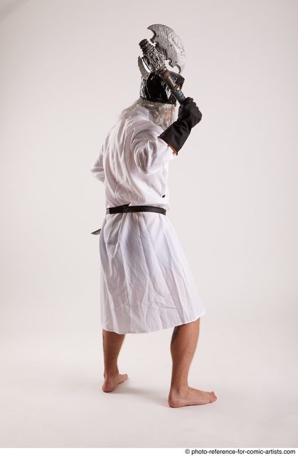 Man Adult Average White Fighting without gun Standing poses Casual