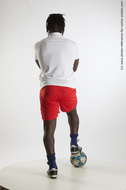 Man Adult Muscular Black Standing poses Sportswear