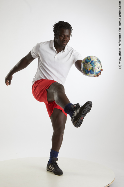 Man Adult Muscular Black Standing poses Sportswear