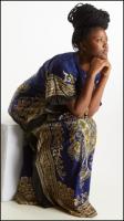 African Woman Sitting Poses Dina Moses
