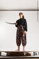 JAPANESE WOMAN IN KIMONO WITH SWORD SAORI 02C