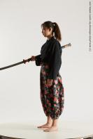 JAPANESE WOMAN IN KIMONO WITH SWORD SAORI 04B