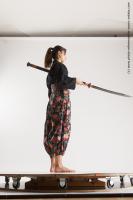 JAPANESE WOMAN IN KIMONO WITH SWORD SAORI 12C