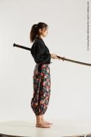 JAPANESE WOMAN IN KIMONO WITH SWORD SAORI 13B