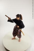 JAPANESE WOMAN IN KIMONO WITH SWORD SAORI 05A