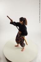 JAPANESE WOMAN IN KIMONO WITH SWORD SAORI 06A