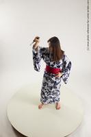 JAPANESE WOMAN IN KIMONO WITH DAGGER SAORI 04A