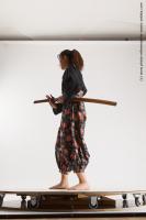 JAPANESE WOMAN IN KIMONO WITH SWORD SAORI 07C