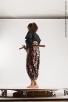 JAPANESE WOMAN IN KIMONO WITH SWORD SAORI 08C