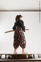 JAPANESE WOMAN IN KIMONO WITH SWORD SAORI 13C